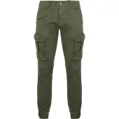 Alpha industries Cargohose "Spy Pant", Herren, Gr. 29, Normalgrößen, grün (schwarz olive), Obermaterial: 98% Baumwolle, 2% Elastan. Futter: 100% Baumwolle, Hosen Cargohose