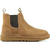 Ugg für Herren. 1121644 Leder-Stiefeletten M Neumel Chelsea braun (45), Wohnung, 1 bis 3 cm, Keine, Lässig