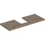 Geberit Waschtisch-Platte One 120x3x47cm, N hick./Mela Holz, AS mit.