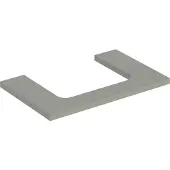 Geberit Waschtisch-Platte One 75x3x47cm, greige/lackiert m, AS mit.
