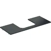 Geberit Waschtisch-Platte One 120x2x47cm, AS mi, SZ, Marmor sw/matt