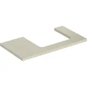 Geberit Waschtisch-Platte One 90x3x47cm, sand-grau/l hg, Ausschn re