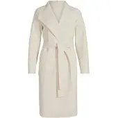 Vila Kurzmantel "VIJUICE COAT - NOOS", Damen, Gr. L, beige (birch), Web, Obermaterial: 80% Polyester, 10% Polyamid, 10% Viskose, unifarben, regular fit knielang, V-Ausschnitt, Mäntel Kurzmantel