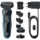 Braun | Rasierer | 51-M4500cs | Betriebsdauer (max.) 50 min | Nass & Trocken | Schwarz/Blau