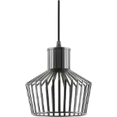 Leitmotiv Hängelampe mit Lampenschirm aus Metall, LIGNES, 120 cm