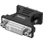 Hama 00200341, VGA (D-Sub), DVI-I, Schwarz