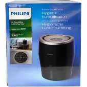 Philips Luftbefeuchter 2000 Series, NanoCloud für bis zu 99% weniger Bakterien, bis 44 m², Schwarz (HU4813/10)