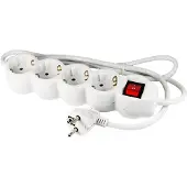 Ecosavers Steckdosenleiste 4 Steckdosen mit -Sicherheitsschalter