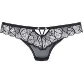 LASCANA String "Alicia", Damen, Gr. 44/46, schwarz, Microtouch, Obermaterial: 84% Polyamid, 16% Elasthan, Unterhosen String, mit schönem Bund aus feiner Spitze, Topseller