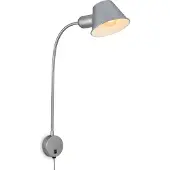 Briloner Wandleuchte Brello, Wandhalterung rund, chrom