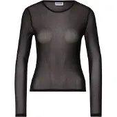Noisy May Netzshirt "NMJUDITH L/S MESH TOP BG NOOS" transparent