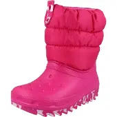 Crocs Classic Neo Puff Boot Kids 207684-6X0, Schneestiefel, für Mädchen, Rosa, Größe: 37/38