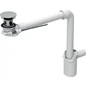 Geberit Waschtisch Ablauf d32 Raumsparmodell mit Hebelbet. Ventilstopfen glanzverchromt