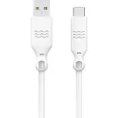 Just Green JGCBLAC1M2W, 1,2 m, USB A, USB C, Weiß