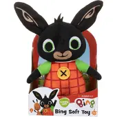 Bing Plüschkaninchen 16 x 27 cm Plüsch braun/rot