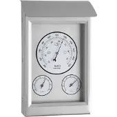 TFA-Dostmann TFA - Analoge Außenwetterstation aus Edelstahl 20.2046 - silber