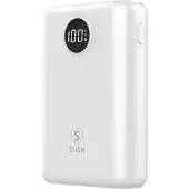 Sign Mini Q.C Powerbank mit Display 10.000 mAh - Weiß