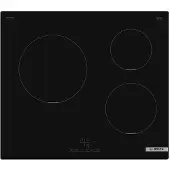 Bosch Serie 4 PUC611BB5E, Schwarz, Integriert, 60 cm, Zonen-Induktionskochfeld, Glaskeramik, 3 Zone(n)