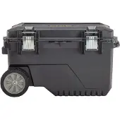 Stanley FATMAX Mobile Werkzeugbox 90 Liter, Werkzeugkasten, Polypropylen, Schwarz, 90 l, Scharnier, 748 mm