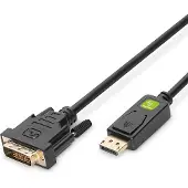 Techly EFB ICOC-DSP-C-020 DisplayPort 1.1 auf DVI Anschlusskabel, schwarz, 2 m ICOCDSPC020