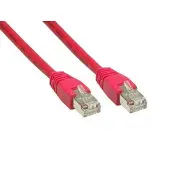 Alcasa Patchkabel Cat 6 S/FTP mit Rastnasenschutz, 30m, rot, PiMF