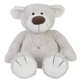 Happy horse Kuscheltier Bär Baggio 55cm - Grau - Plüsch Kuschelbär
