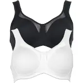 Anita Entlastungs-BH "Entlastungs BH Clara", Damen, Gr. 90, Cup C, bunt (schwarz weiß), Stoff, Obermaterial: 80% Polyamid PA. 20% Elasthan EL., BHs Entlastungs-BH