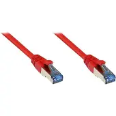 GOOD CONNECTIONS Patchkabel Cat.6A S/FTP, PiMF, halogenfrei, rot, 3m