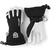 Hestra - Kid's Army Leather Heli Ski 5 Finger - Handschuhe Gr 5 grau