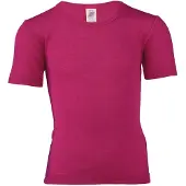 Engel - Kinder Unterhemd S/S - Merinounterwäsche Gr 128 rosa
