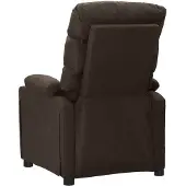 vidaXL Massagesessel Dunkelbraun Stoff