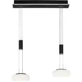 Q-SMART-HOME Paul Neuhaus Q-ETIENNE LED-Hängelampe 2fl, schwarz