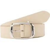 Tamaris Ledergürtel "Carmen Silver", Damen, Gr. 85, beige, Rindsleder, unifarben, Gürtel Ledergürtel, aus Rindsleder, mit Doppelschließe, 4 cm breit