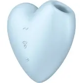 Satisfyer Cutie Heart Klitoris-Stimulator Blue 7.5 cm