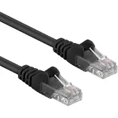 ACT CAT6A UTP 15m, 15 m, Cat6a, RJ-45, RJ-45, Schwarz