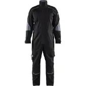 Blakläder Flammschutz Overall 6061 1516 in schwarz/grau, Größe:62
