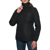 Jack Wolfskin Regenjacke Stormy Point 2-Lagen (Wetterschutzjacke, wasserdicht, winddicht) schwarz Damen