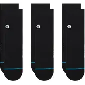 Stance Unisex Quartersocken 3er Pack - Icon Quarter, Logo, Basic