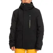 Quiksilver Snowboardjacke "Mission", Jungen, Gr. 8(125-130cm), true schwarz, 100% Recyceltes Polyester, Jacken Snowboardjacke