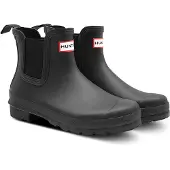 Hunter Chelsea Boots Unisex Schwarz Gummi
