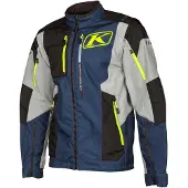 KLIM Dakar Motorrad Textiljacke, blau/weiß/gelb, S