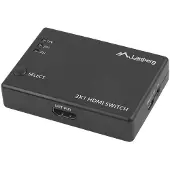 Lanberg SWV-HDMI-0003, HDMI, 2.0b, Acrylnitril-Butadien-Styrol (ABS), Schwarz, 60 Hz, 3 m