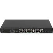 Lanberg Switch 24X 100MB DSP+/2X Combo Rack 19" 360W V2 (RSFE-24P-2C-360)