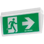 Brumberg Leuchten LED-Rettungszeichenleuchte mit Piktogramm, 3/8h 79030004