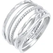 Elli Ring-Set "Ring Stapelring Stacking Boho Set (5 tlg.) 925 Sterling Silber" Gr. 50, silber, Fingerringe, Damen, 50, ohne Stein, Silber 925 (Sterlingsilber), Ring-Set