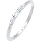 Elli Verlobungsring "Ring Zirkonia Marquise Elegant Verlobung 925 Silber" Gr. 52, silber, Fingerringe, Damen, 52, Silber 925 (Sterlingsilber), Verlobungsring
