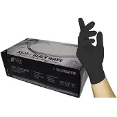 Nitras MEDICAL 100 Einmalhandschuhe »BLACK SCORPION« Größe M schwarz