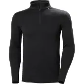 Helly Hansen Unterhemd Lifa Merino Midweight 1/2 Zip Black Herren-XL