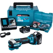 Makita DTM52RTJX1, Lithium-Ion (Li-Ion), Schneiden, Schleifen, Bürstenlos, Schwarz, Blau, Silber, 20000 OPM, 10000 OPM