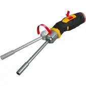 Stanley FATMAX Bit-Schraubendreher mit Pistolen-Ratsche 12 Bits: 5-6,5-8mm PH1 PH2 PH3 - FMHT0-62691